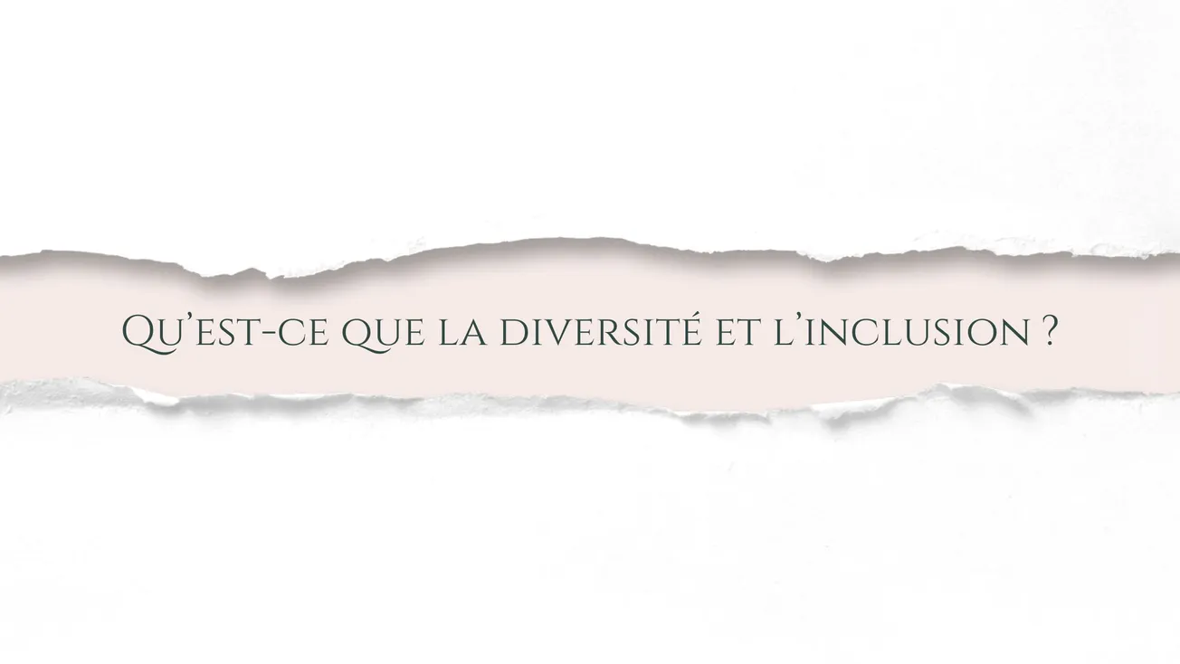 Qu’est-ce que la diversite et l'inclusion